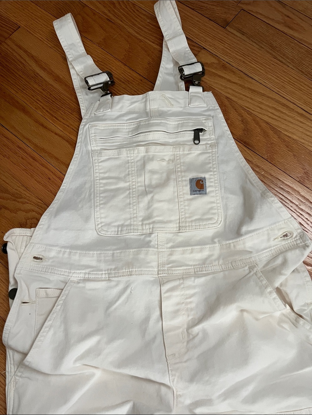 Carhartt Women's Cream Utility Bib Overalls OR2438-W